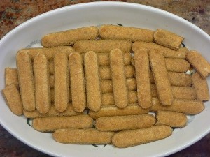 Soaked sponge fingers